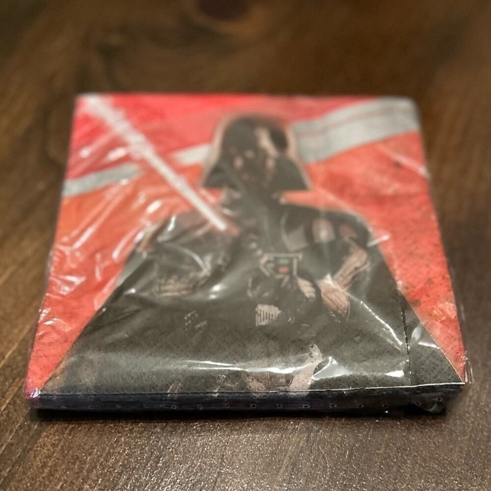 Star Wars Napkins Kids Red New Darth Vader Hallmark Party 16ct 2-Ply 2012 Movies